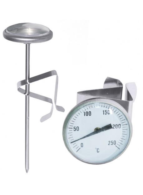 Thermomètre pour friteuse inox