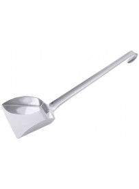 Pelle à paëlla en inox avec bords fermés