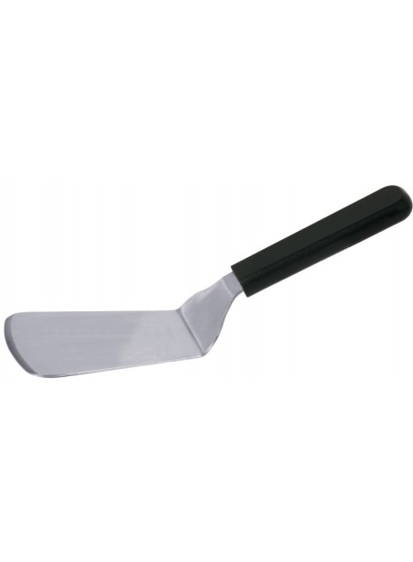 Spatule coudée polypropylène noir et inox 18/0