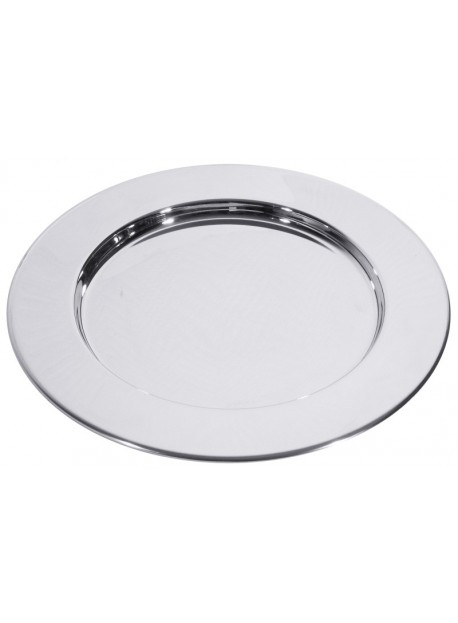 Plat de service rond inox