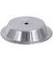 Couvre-plat rond inox 18/10 miroir poli