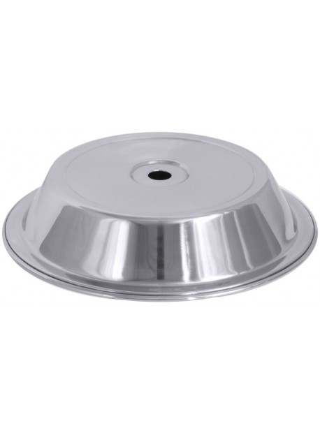 Couvre-plat rond inox 18/10 miroir poli