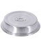 Couvre-plat rond inox 18/10 satin poli