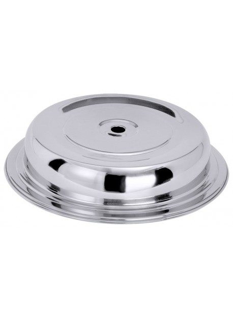 Couvre-plat rond inox