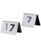 Set de 12 numéros de table percés inox