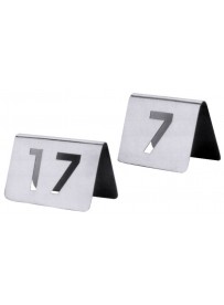 Set de 12 numéros de table percés