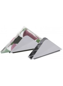 Porte-serviette triangle inox