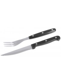 Set de 6 couteaux-fourchettes à steak inox 18/0