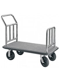 Chariot à bagages en acier inoxydable