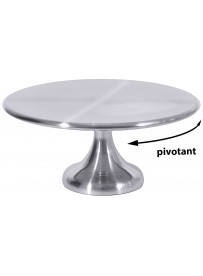 Présentoir à tarte pivotant inox 18/10