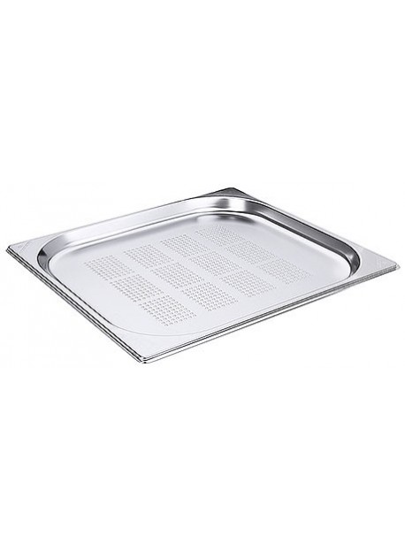 Bac gastro GN 2/3 perforé inox 18/10